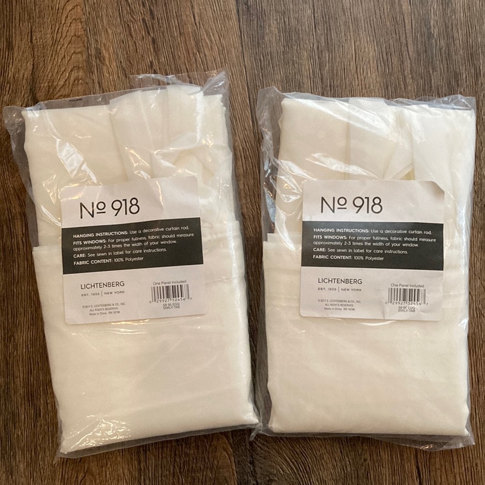 2 panel sheer curtains